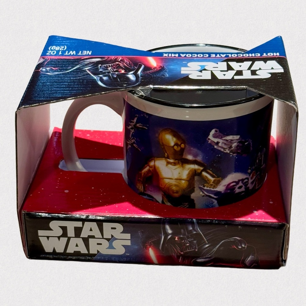 Star Wars Coffee Mug with Hot Chocolate Cocoa Mix - NEW IN BOX - Picture 2 of 5